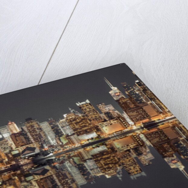 Manhattan skyline at twilight by Assaf Frank